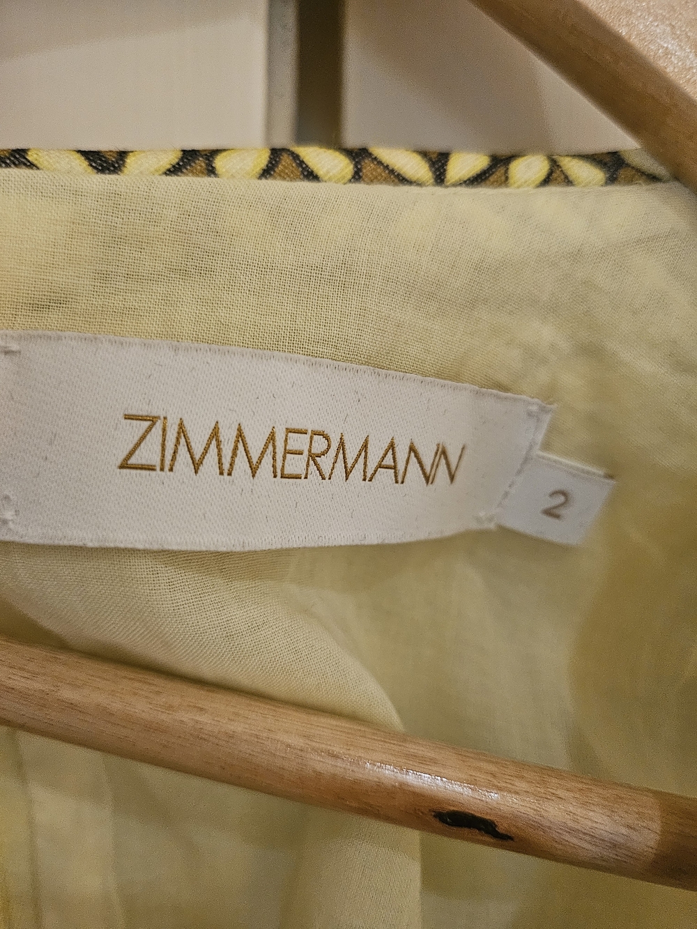 Zimmermann Yellow Paisley Tie-Waist V-Neck Midi Dress. No tags, Never Worn. - Picture 3 of 9